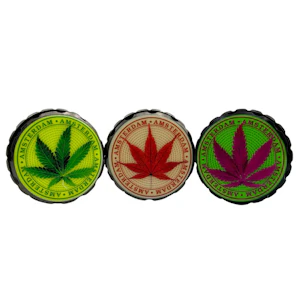 SmokeArs - Arsenal Leaf Glow In The Dark 55mm 4-Pc Grinder