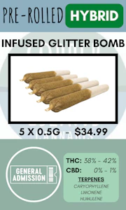 General Admission - GA - 5PK GLITTER BOMB INFUSED PRS