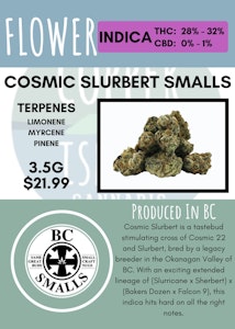 BC Smalls - 3.5G - BC SMALLS - COSMIC SLURBERT SMALLS