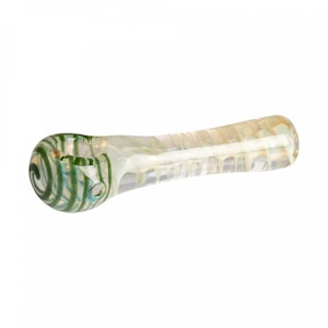 Red Eye Glass - CORKSCREW INSIDE-OUT HAND PIPE - GREEN