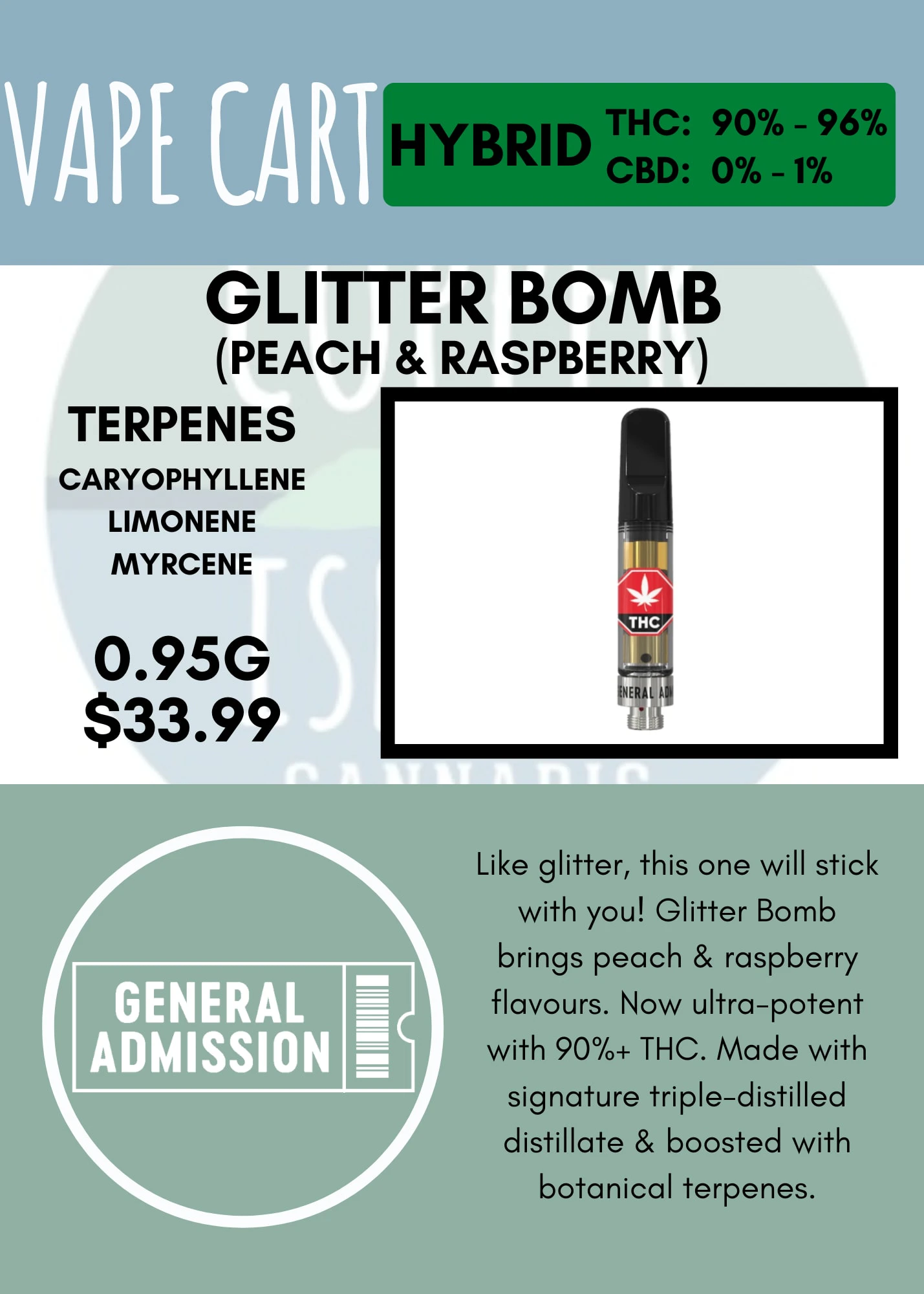 General Admission - GA - GLITTER BOMB CART Main Image