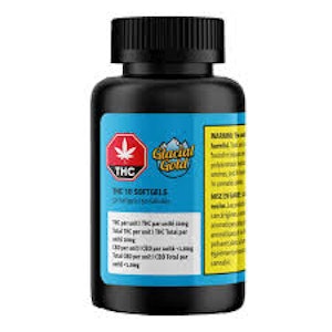 Glacial Gold - THC 10mg x 100 Softgels