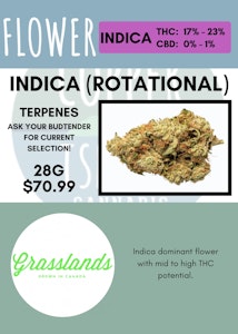 Grasslands - 28G - GRASSLANDS - INDICA (ROTATIONAL)
