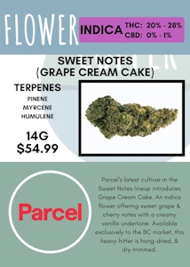 Parcel - 14G - PARCEL - SWEET NOTES (GRAPE CREAM CAKE)
