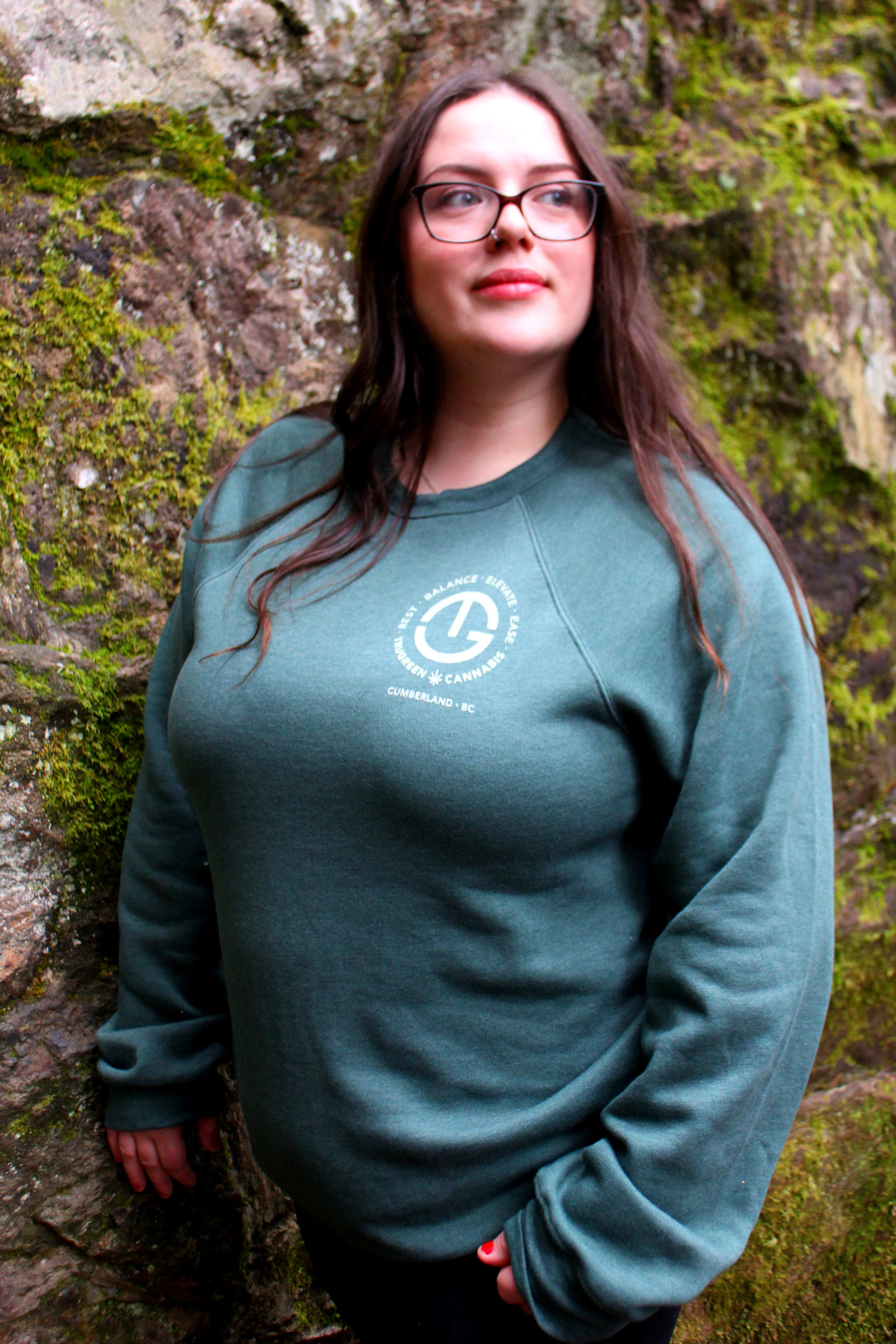 Trugreen - SMALL | Trugreen Unisex Crewneck Sweater | Heather Forest Main Image