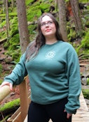 MEDIUM | Trugreen Unisex Crewneck Sweater | Heather Forest