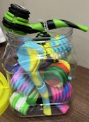 142 Silicone Pipe Cigar Style w/Screen