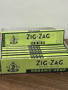 Zig Zag - Zig Zag Hemp (organic/Green) King Slim paper