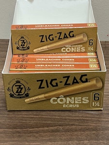 Zig Zag - Zig Zag Unbleached (Brown) 1/14 Pre Rolled Cones