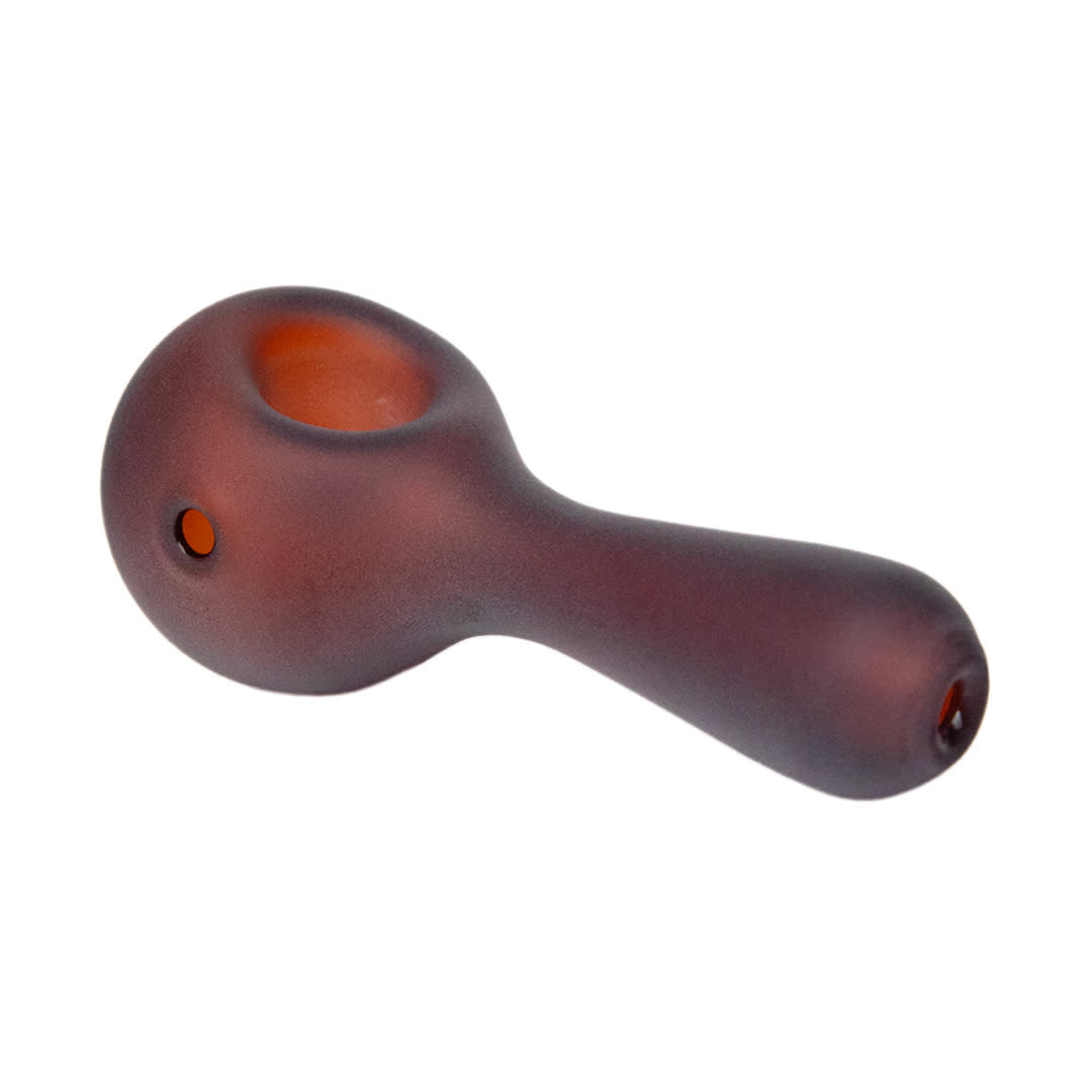 Sandblasted Pioneer Spoon Pipe - Amber