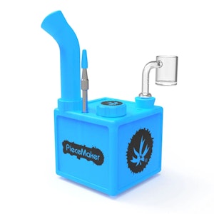 Piece Maker - PieceMaker | Kube Silicone Square Dab Rig | Indy Blue