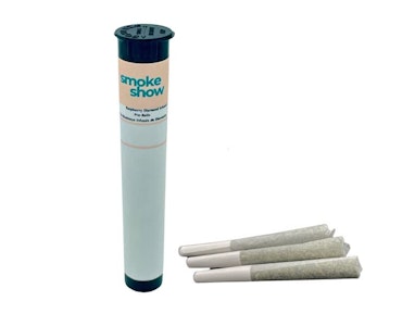 SMOKE SHOW - Raspberry 3 x 0.5g Diamond Infused Pre-Rolls