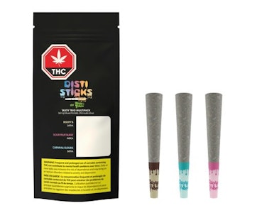 STICKY GREENS - Tasty Trio Vol2 3 x 0.5g Kief Coated Infused Pre-Rolls