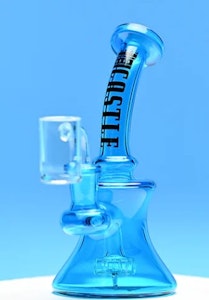 Castle Glassworks - Mini Electroplated Dab Rig / Castle Glassworks - Blue