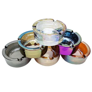 One Wholesale - Glow in Dark Glass Ashtray (multiple colours)