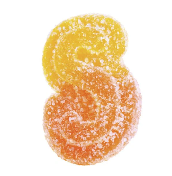 SOURZ by Spinach - Fully Blasted Peach Orange 1:1 THC:CBD Gummy - 1x10mg THC+10mg CBD Main Image
