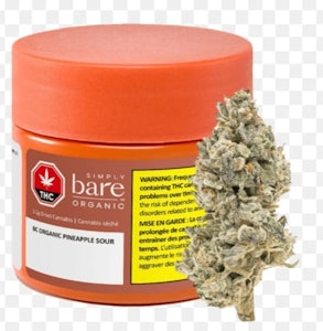 Simply Bare - BC Organic Pineapple Sour 7g Dried Flower - Simply Bare