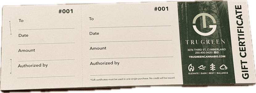 Trugreen - $25 GIFT CERTIFICATE
