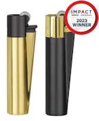 Clipper | Metal Lighter | Black & Gold