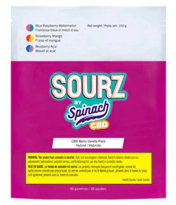 SOURZ by Spinach - CBD Berry Variety Pack - CBD 30mg x 30