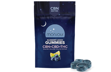 Monjour Bare - CBN Bedtime Blueberry Lemon 4x4.5g Gummies