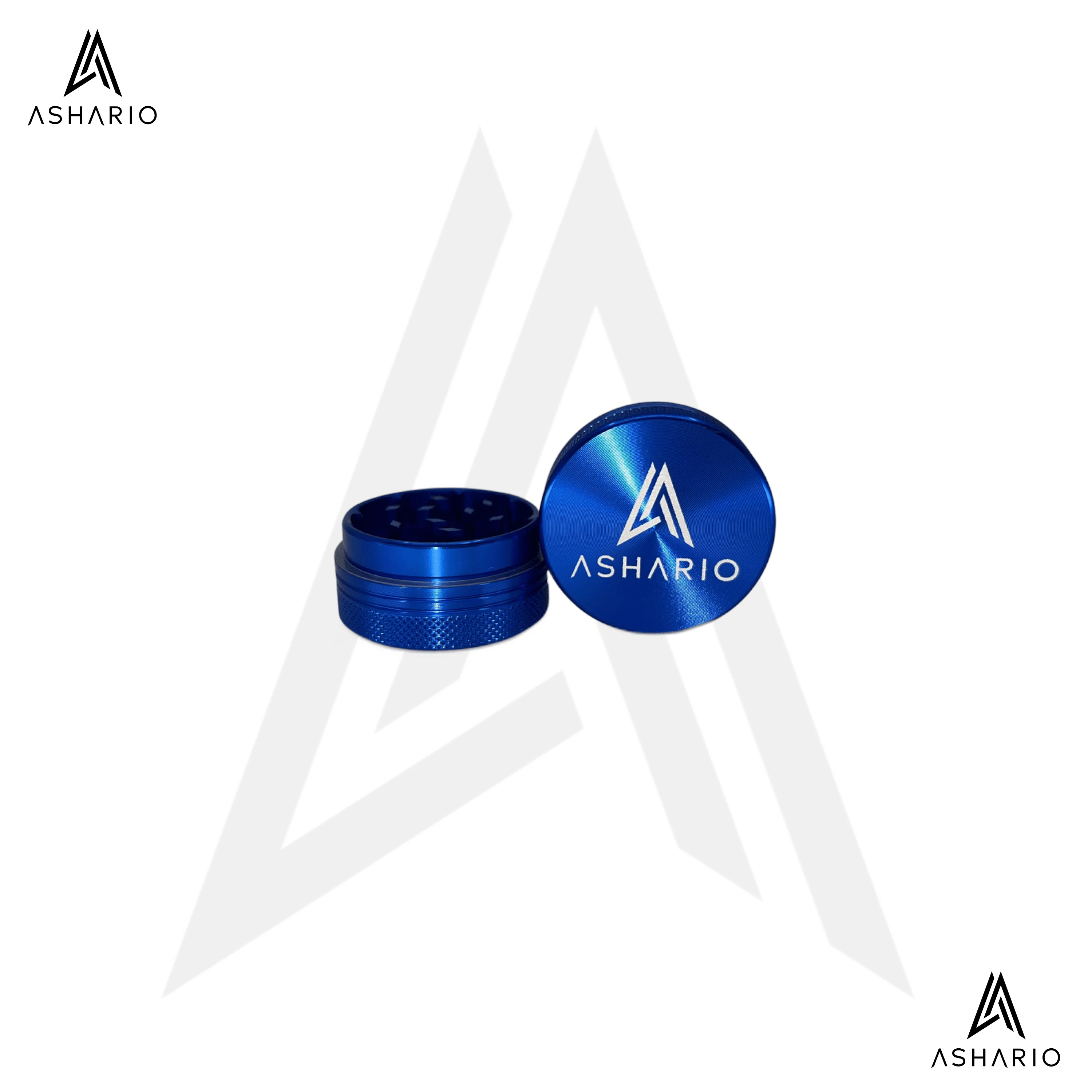 ASHARIO - Ashario Aluminum Grinder Small 2pc - Blue Main Image