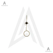 ASHARIO Pre-Roll Ring Holder - Planet (Gold) - Brown