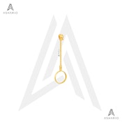 ASHARIO Pre-Roll Ring Holder - Skull Shine - Gold