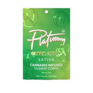 Platinum - Platinum - Green Apple Balanced THC:CBD Gummies