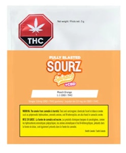 SOURZ by Spinach - FULLY BLASTED PEACH ORANGE 1:1 THC|CBD - 5