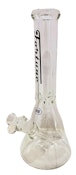 14" Fortune 9mm Glass Beaker Bong - Black