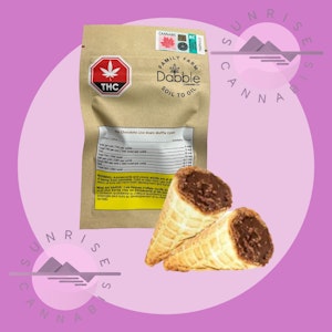 Dabble Cannabis Co. - MILK CHOCOLATE LIVE ROSIN WAFFLE CONES -  DABBLE - 2X5MG