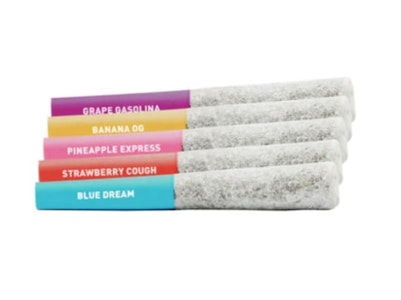 Claybourne - Claybourne Flavour Pack 5 x 0.5g Liquid Diamond Infused Pre-Rolls - Claybourne