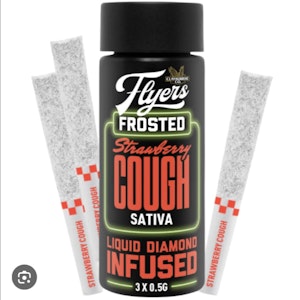 Claybourne - Strawberry Cough 3 x 0.5g Liquid Diamond Infused Pre-Rolls - Claybourne