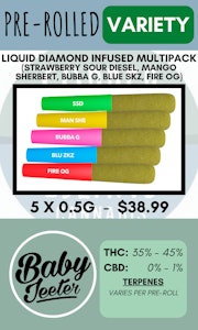 Jeeter - BABY JEETER - 5PK INFUSED MULTI-PACK PRS