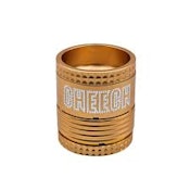 CHEECH Gold Metal  2.5" 4pc Quick Release Grinder w/Ashtray CQR3