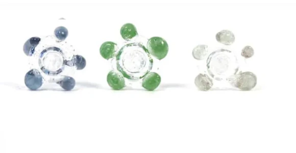 One Wholesale - White Rhino Glass Flower Screen