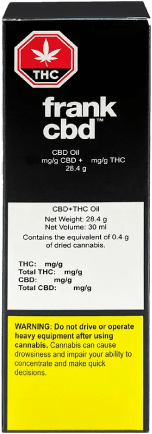 Frank - CBD+THC Oil 30x5:100 | 150mg THC : 3000mg CBD