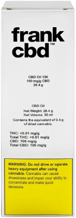 Frank - CBD Oil 30x100mg  | 3000mg CBD