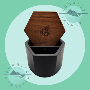 Sunrise Cannabis Headshop - CONCRETE STORAGE JAR BLACK - BRNT