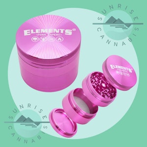 Elements - PINK 4PC ALUMINUM GRINDER - ELEMENTS