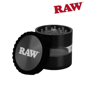 RAW - 2.5" LIFE GRINDER CLEAR BODY - BLACK