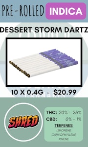 Shred - SHRED - 10PK DESSERT STORM DARTZ PRS