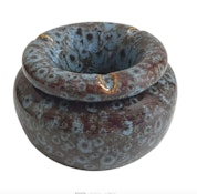 Fujima Moroccan Ceramic Ashtray | Reactive Blue | 5"