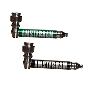 Smoke Arsenal - High Grade Amsterdam Large Metal Hand Pipe w/ Screens