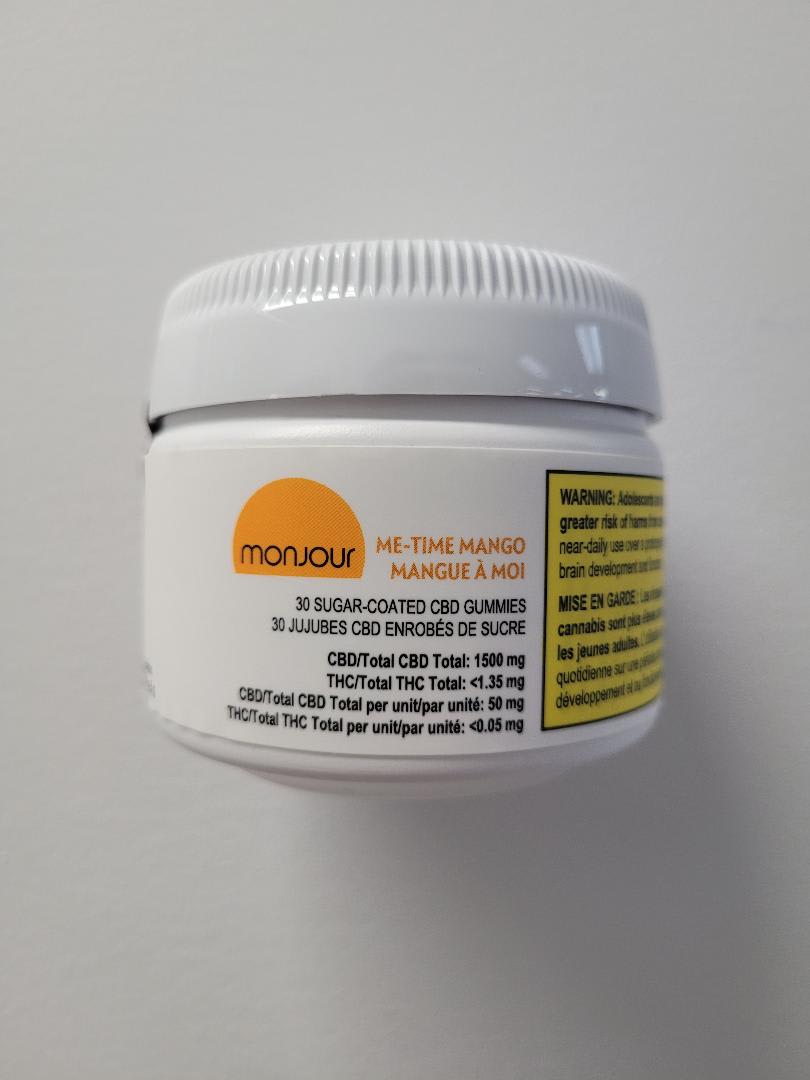 Monjour Me-Time Mango 30x50mg CBD (1500mg) Gummies