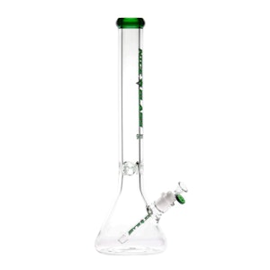 Nice Glass - 18" 9mm Nice Glass Beaker (Green)