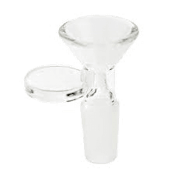 Bong Accessories - Bowl - male 19mm glass with handle (clear)