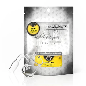 Accessories - Clear Bucket Banger HoneybeeHerb 14mm 90 Degree