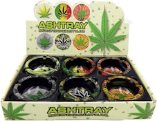 Glass Ashtrays - Pot Leaf Series
